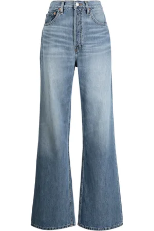 RE/DONE Jeans anchos con tiro alto