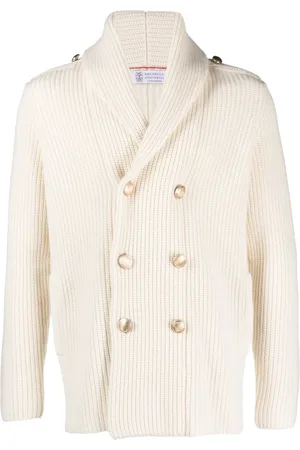Brunello Cucinelli Cárdigan tejido en intarsia