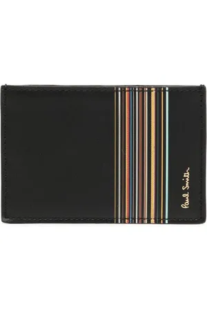 Paul Smith Tarjetero con motivo Signature Stripe