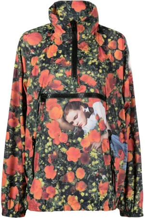 LOUIS VUITTON Chamarra con medio cierr y estampado florale