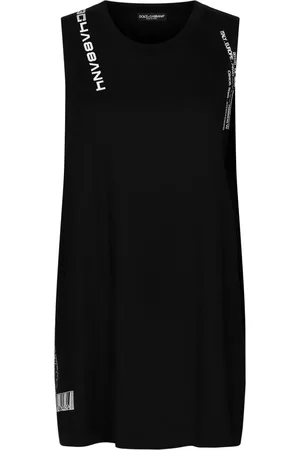 Dolce & Gabbana Vestido con logo estampado