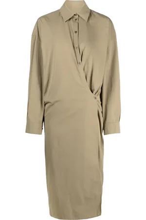 LEMAIRE Vestido midi con botones