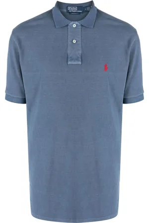 Ralph Lauren Playera tipo polo con logo bordado