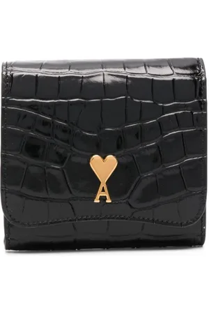 Ami Cartera con efecto de piel de cocodrilo