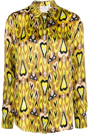 FORTE FORTE Camisa satinada con corazones estampados