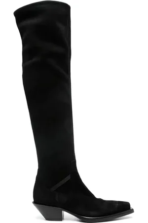 Premiata Botas altas de gamuza con tacón de 50mm