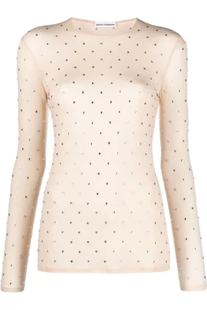Paco rabanne Top con detalles de cristal