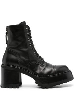 Premiata Botas con agujetas y tacón de 80mm