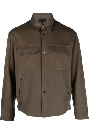 Emporio Armani Sobrecamisa cargo con bolsillos