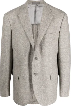 corneliani Single-breasted virgin-wool blend blazer