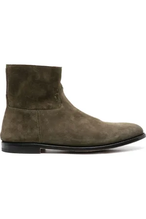 Premiata Botines con paneles de gamuza