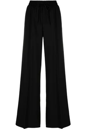 Twin-Set Pantalones anchos con placa del logo