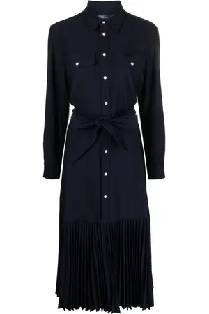 Ralph Lauren Vestido camisero midi con cinturón