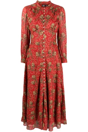 Ralph Lauren Vestido largo con estampado floral