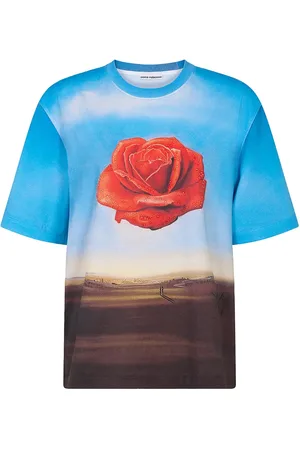 Paco rabanne Playera con estampado Meditative Rose de x Salvador Dali