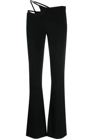 GCDS Pantalones tejido de canalé con aberturas