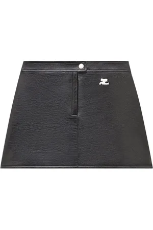 Courrèges Falda corta acampanada