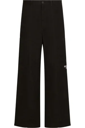 Dolce & Gabbana Pantalones anchos con logo estampado