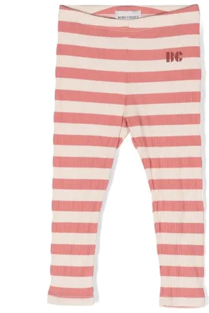 Bobo Choses Leggins tejidos de canalé con motivo de rayas