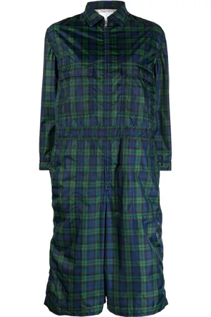 Comme des Garçons Jumpsuit estilo culottes con motivo de cuadros
