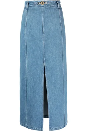 Patou Falda midi con detalle de abertura