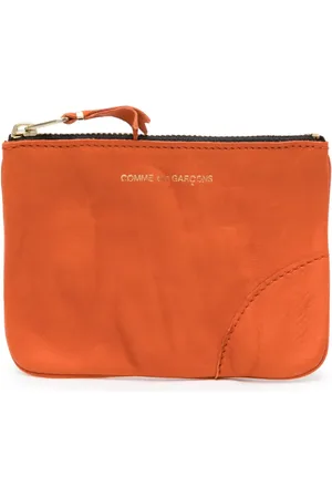 Comme des Garçons Cartera con cierre y efecto lavado