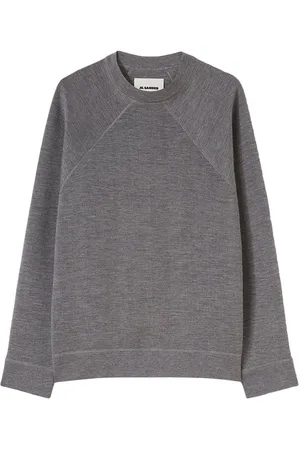 Jil Sander Sudadera con efecto melange y cuello redondo