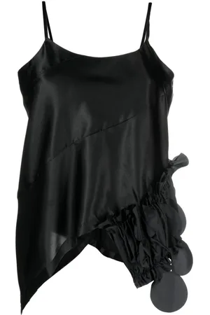Comme des Garçons Top asimétrico con efecto satinado