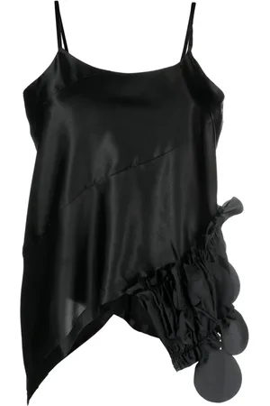 Comme des Garçons Top asimétrico con efecto satinado