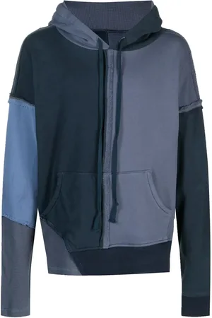 GREG LAUREN Hoodie con diseño de paneles