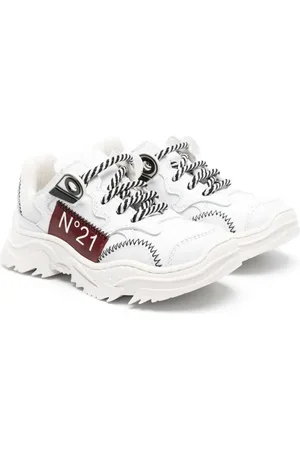 Nº21 Tenis con logo estampado y suela gruesa