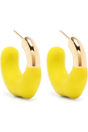 SUNNEI Arracadas con diseño de dos tonos