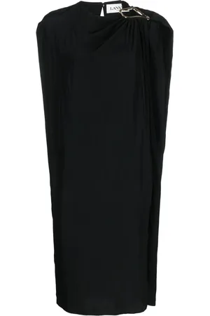 Lanvin Vestido midi con detalle de anillo