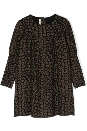 Zhoe & Tobiah Vestido manga larga con estampado de guepardo
