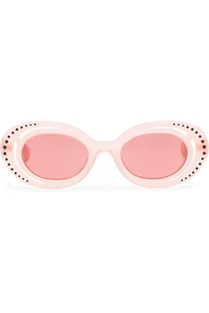 Marni Lentes de sol con armazón redonda y detalles de cristal