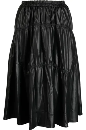 B+AB Falda midi con diseño acampanado