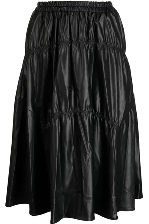 B+AB Falda midi con diseño acampanado