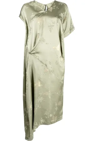 UMA WANG Vestido asimétrico en jacquard de x onefifteen