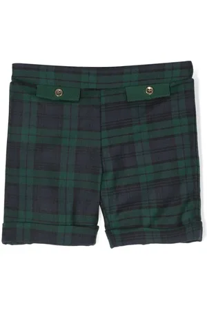 LA STUPENDERIA Shorts con pretina elástica y cuadros estampados