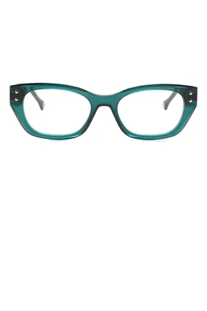 Carolina Herrera Lentes con armazón cat eye y placa del logo