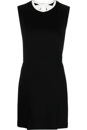 Msgm Vestido corto sin mangas con detalles de aberturas