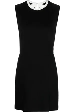 Msgm Vestido corto sin mangas con detalles de aberturas