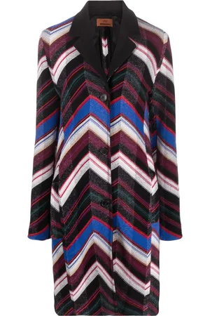 Missoni Abrigo con motivo en zigzag