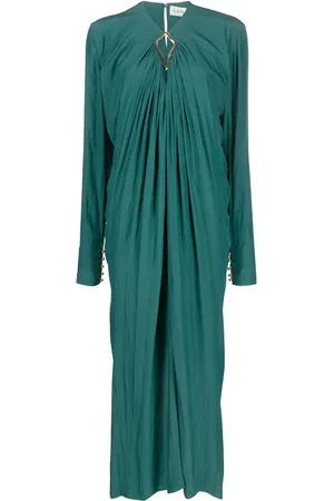 Lanvin Vestido midi con diseño drapeado