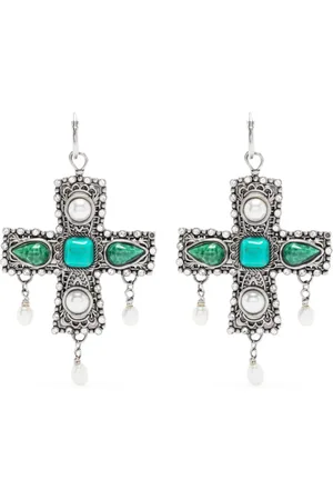 Roberto Cavalli Aretes con múltiples piedras