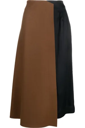 Plan C Falda midi con paneles