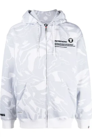 A Bathing Ape Hoodie con estampado abstracto y cordones