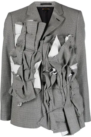 Comme des Garçons Blazer con estampado pied de poule