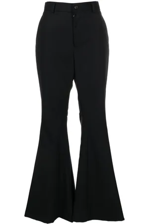 NOIR KEI NINOMIYA Pantalones acampanados con tiro alto