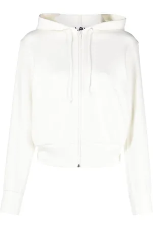 Comme des Garçons Hoodie con aplique del logo y cierre